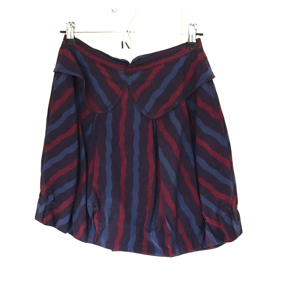 MARC BY MARC JACOBS FUN STRIPED PRINTED SKIRT SZ 4